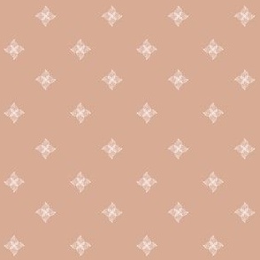 Simple Floral Outlines - Blush Pink, medium scale 