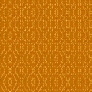 Swirly Damask - Mustard Yellow