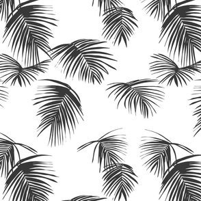 natisha palm leaf -white charcoal