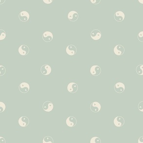 Yin Yang in Dewkist Pastel Mint Green