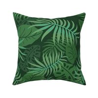 medium-Jungle Palm Fronds-green 