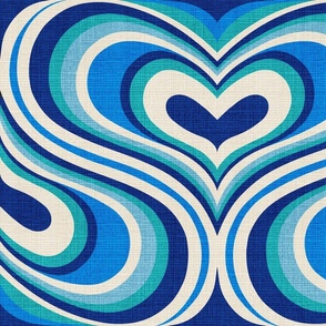 Oh Gee ! I Think I I Love You Blue mix 24inx36in