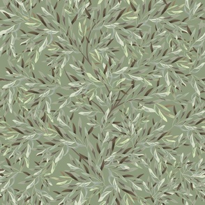 OLIVO - olive branches - green