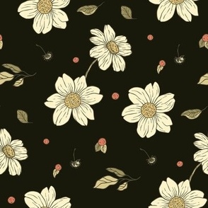 Flower elegant vintage design