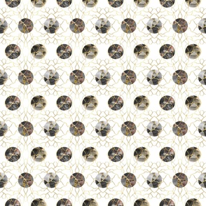 Kintsugi Polka Dot No. 1 White - Small Version