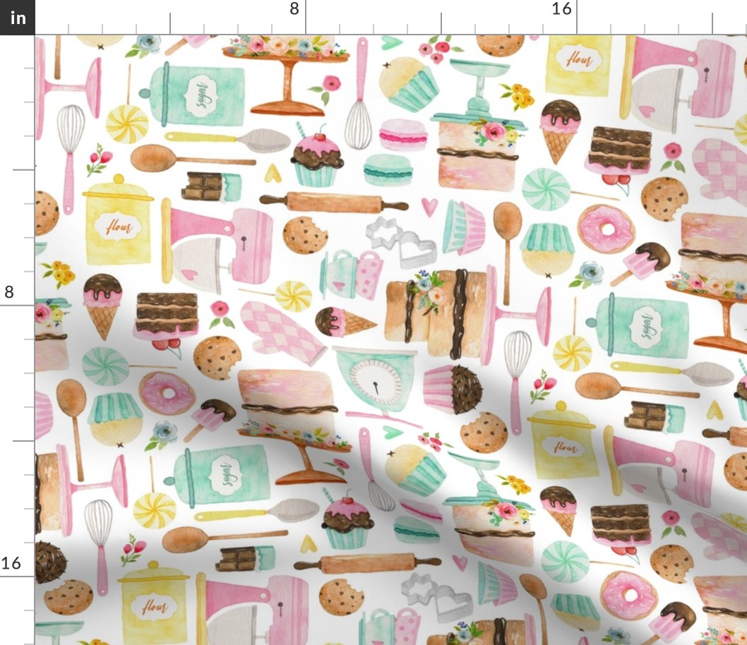 Becks Bakery- Fun Kitchen Chef Pattern, large