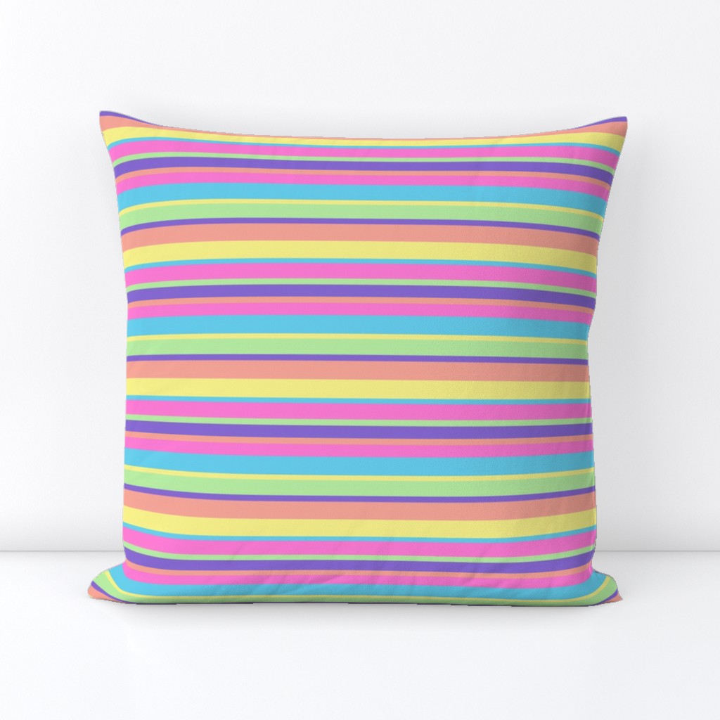 Bold Retro Rainbow Stripes - Small Scale