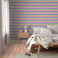 Bold Retro Rainbow Stripes - Small Scale