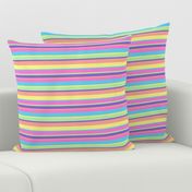 Bold Retro Rainbow Stripes - Small Scale