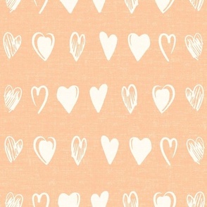Doodle Heart Line up Warm Coral Cream_Iveta Abolina