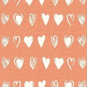 Doodle Heart Line up Coral Cream_Iveta Abolina