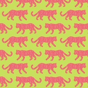 Kitty Parade - Coral / Pink / Blush / Lime Green - Large Scale