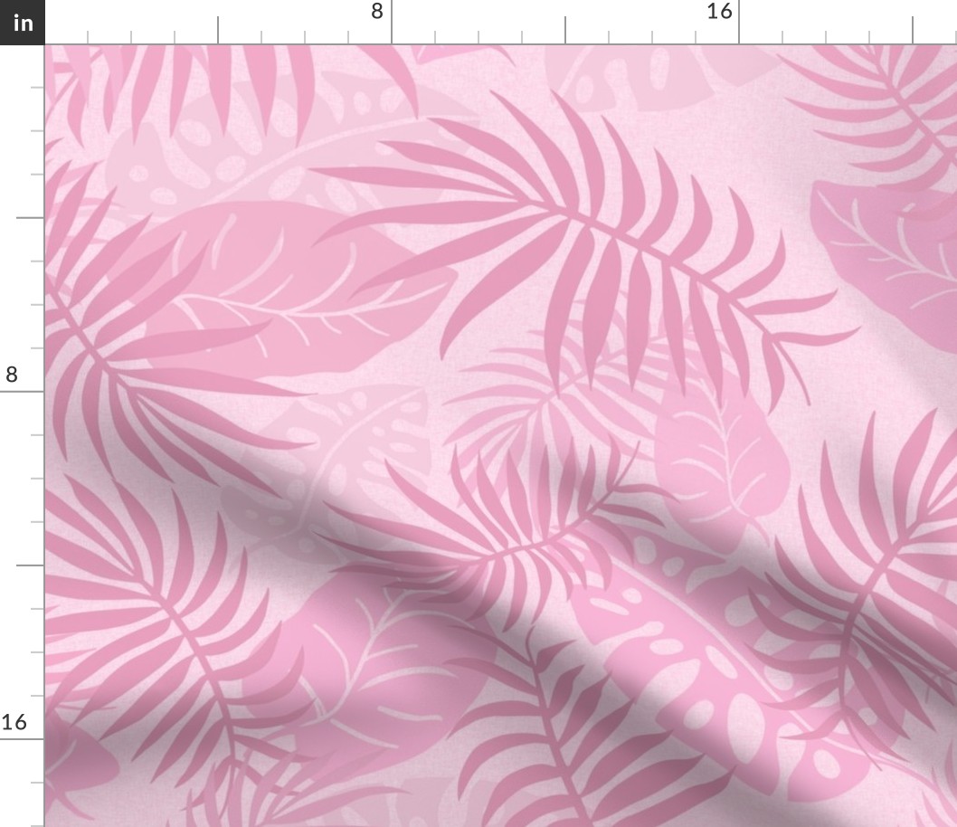 medium-Jungle Palm Fronds-girly pink 