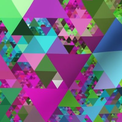 Colorful Jewel Tone Triangle Pattern