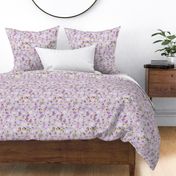 purple Fairy floral purple linen