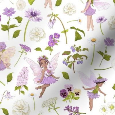 purple Fairy floral