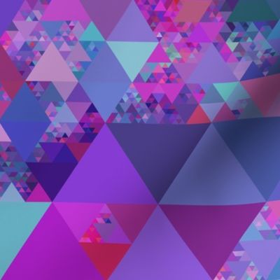 Colorful Jewel Tone Triangle Pattern