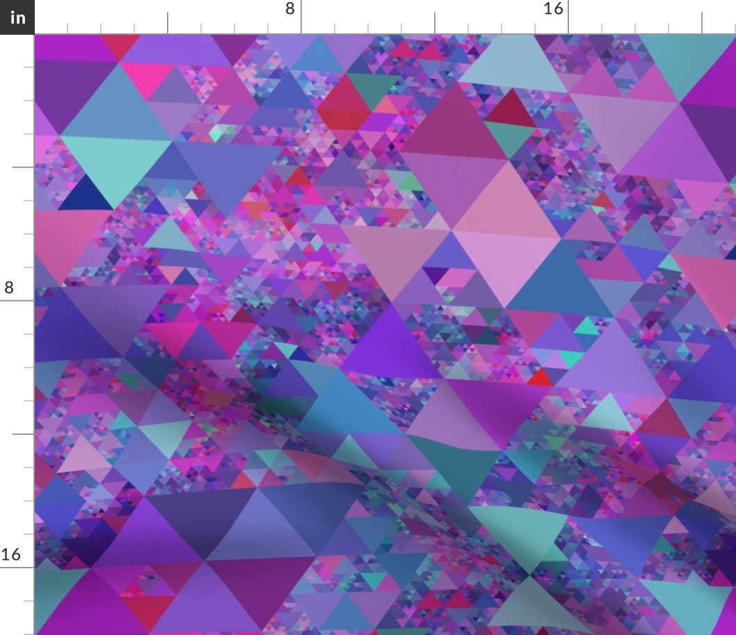 Colorful Jewel Tone Triangle Pattern