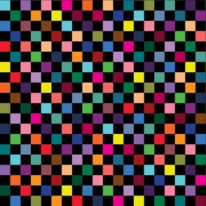 Colorful Creative Blocks Checkerboard Pattern