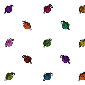 Polka Dot Monsters (rainbow)