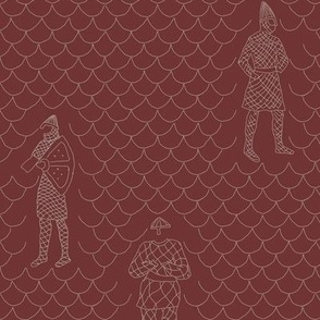 Gambeson Stitch Scaled Texture | Camelot