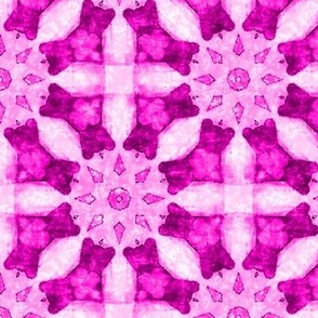 Batik Look: Beatrix - 6in x 6in - Bright Pink - SMALL