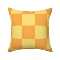 Jumbo Textured 4” Lemon and Orange Sherbet Checkers by Brittanylane