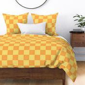 Jumbo Textured 4” Lemon and Orange Sherbet Checkers by Brittanylane