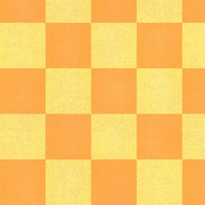 Jumbo Textured 4” Lemon and Orange Sherbet Checkers by Brittanylane