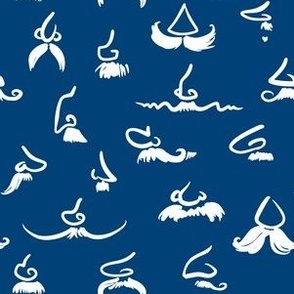 Noses and mustaches (jeans blue)