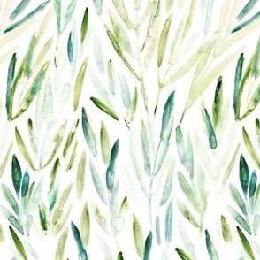 Eucalyptus leaves #5 - watercolor nature for modern home decor 24