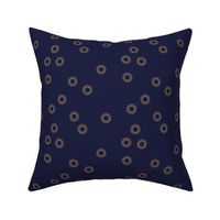 Little minimalist sunny day sunshine gold on navy blue