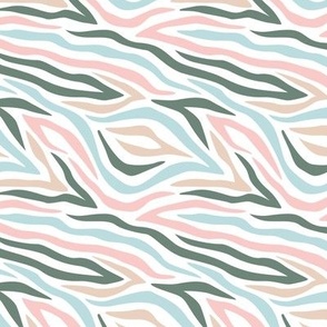 Wild zebra stripes smooth animal print boho minimalist earthy lovers design neutral nursery color mix pink green blue summer 