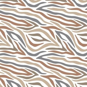 Wild zebra stripes smooth animal print boho minimalist earthy lovers design neutral nursery color mix neutral earthy tones brown gray 