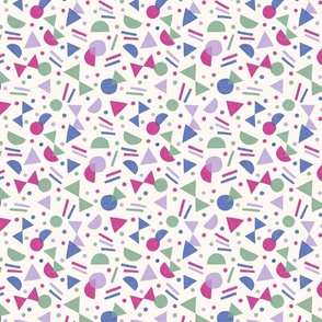 Geometric Confettis - Purple & Fushia