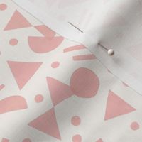 Geometric Confettis - Pink & White