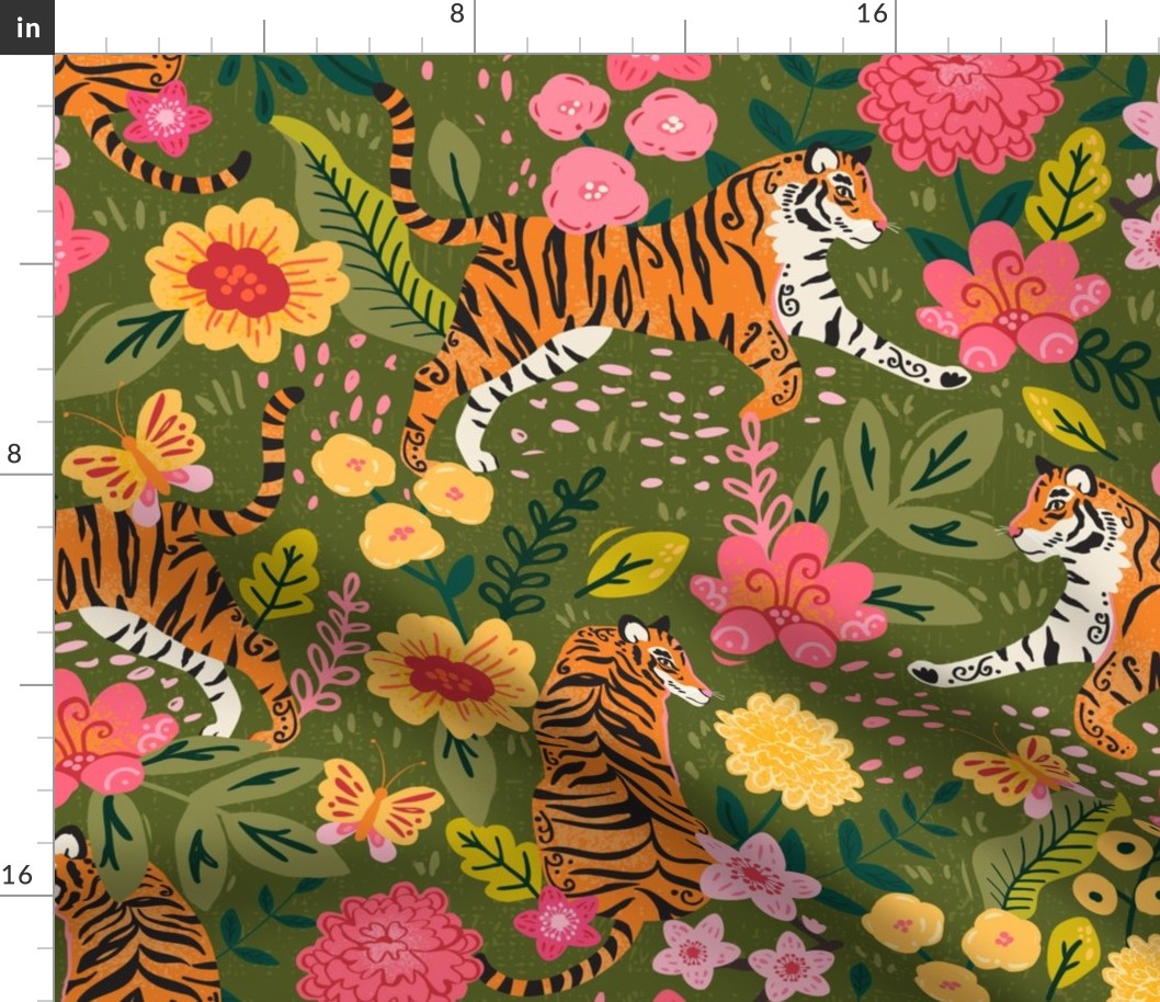 tiger foral large scale