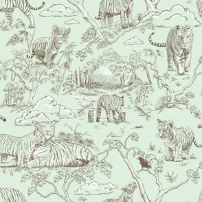 Tiger Toile Mint