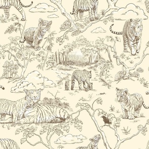 Tiger Toile Ecru