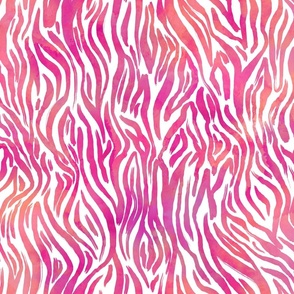 Tiger stripes animal print hot pink