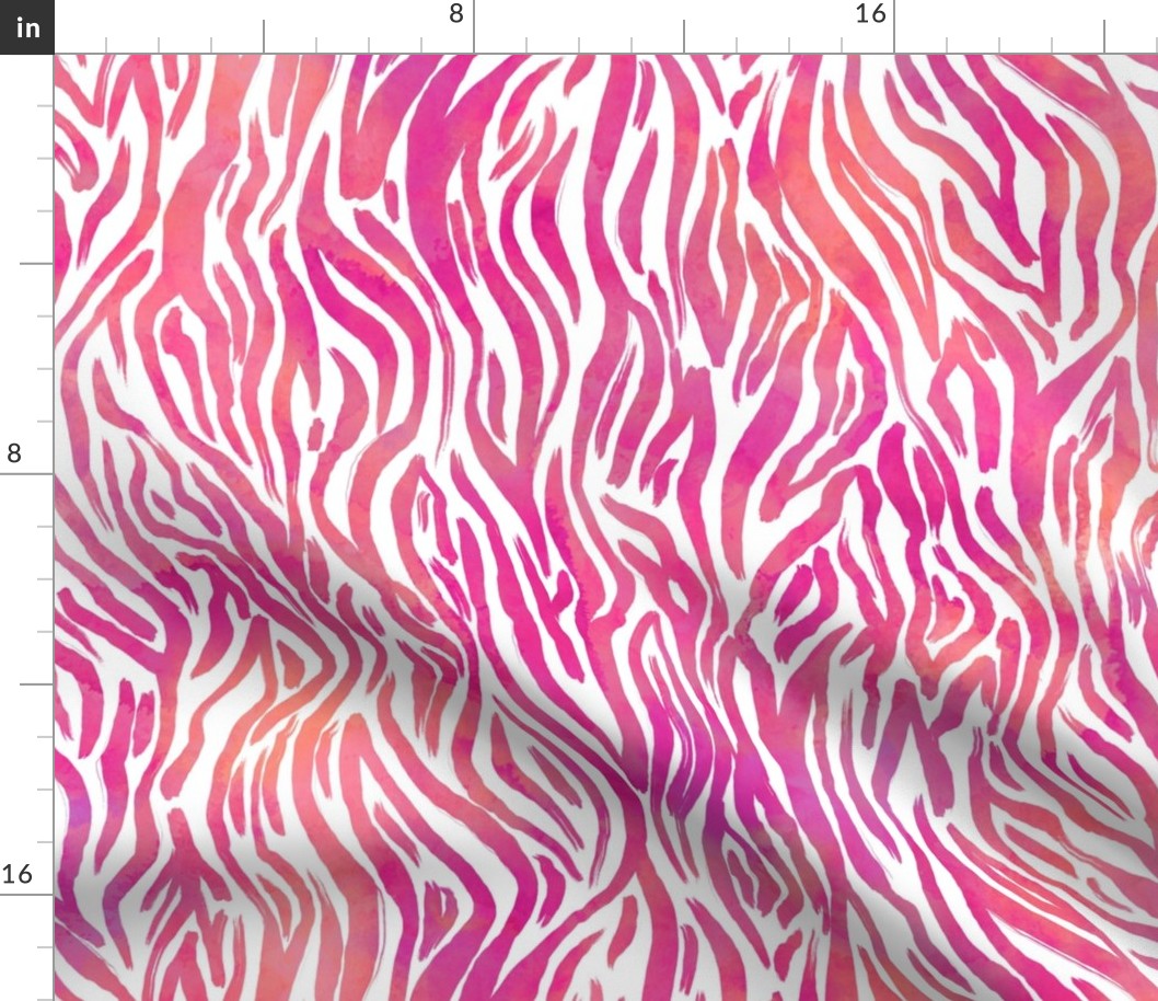 Tiger stripes animal print hot pink