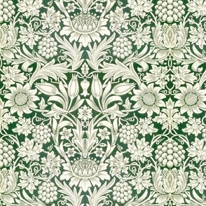 William Morris Sunflower Full design Green