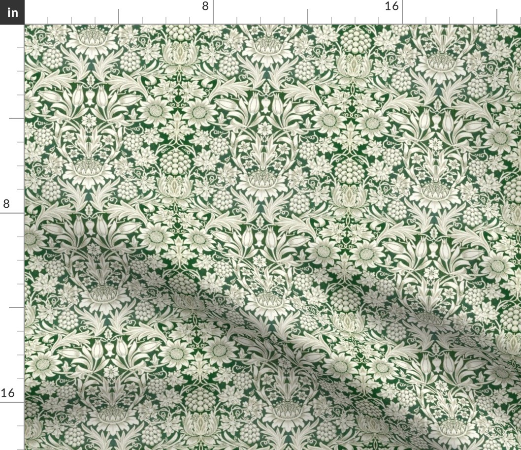 William Morris Sunflower Full design Green