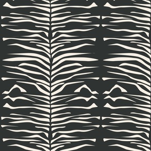 Tiger pattern beige on black-medium