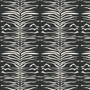 Tiger pattern beige on black-small