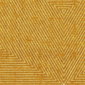 Emile hexagon stripes - geometric home decor -  mustard - LAD22
