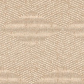 (small scale) Emile hexagon stripes - geometric home decor -  sand - LAD22