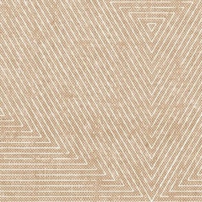 Emile hexagon stripes - geometric home decor -  sand - LAD22