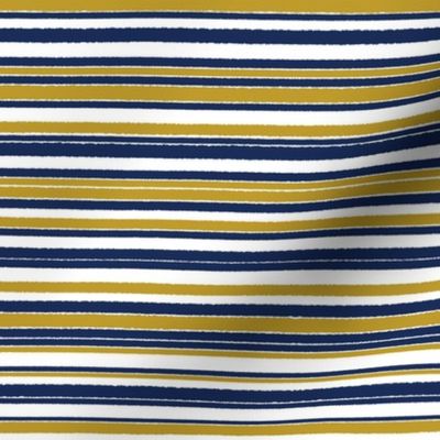 Navy, Gold, and White Stripes - small scale