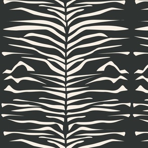 Tiger pattern beige on black-large